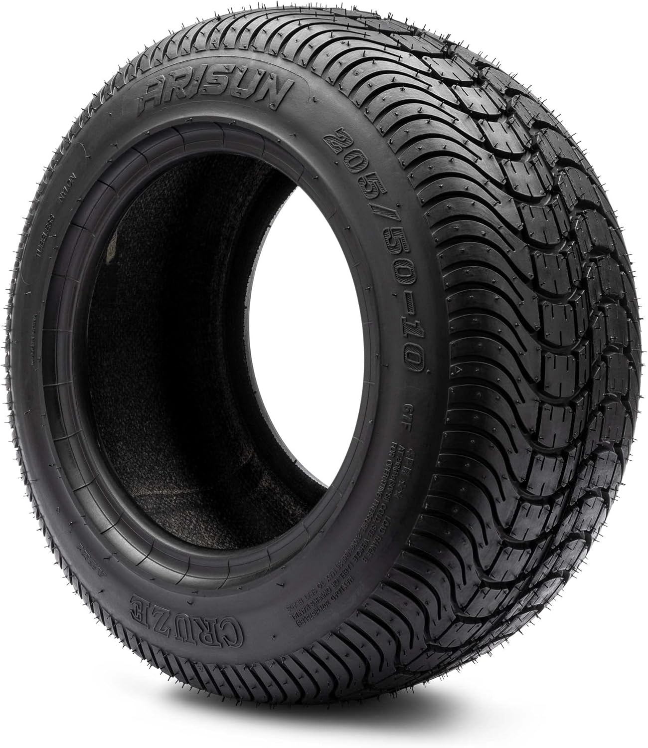 Arisun Cruze 205/50-10 Golf Cart Tire - Low Profile 4-Ply