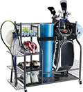 Sports Equipment Garage Organizer Rolling Cart - Large Capacity