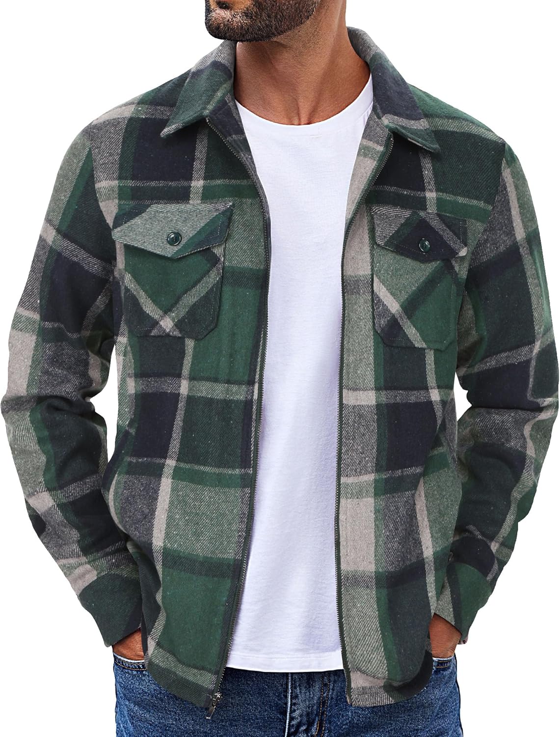 Stylish Mens Flannel Jackets for Casual Fall Outfits 2024