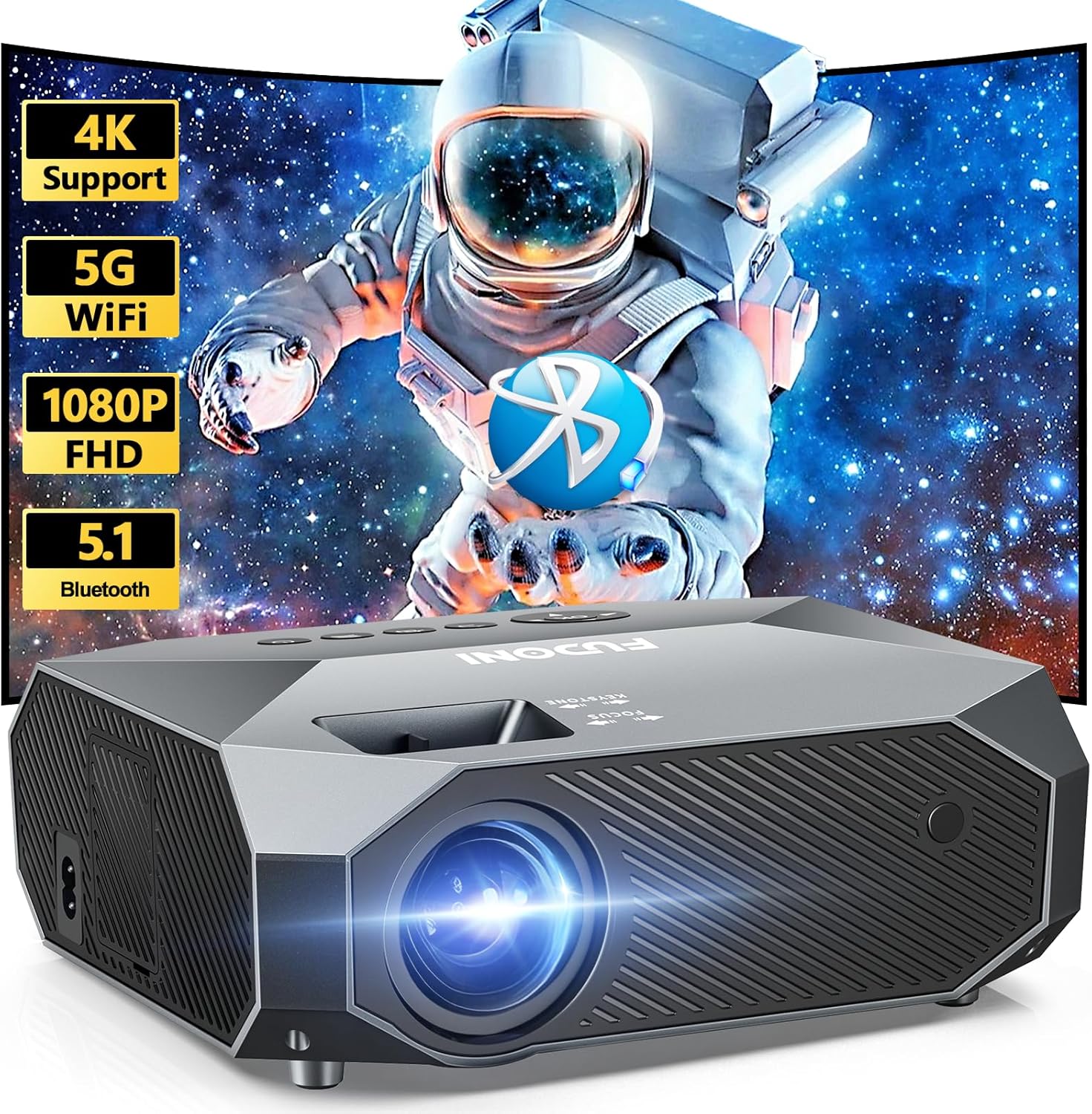 Immerse in Cinema Experience Anywhere with FUDONI 1080P Projector