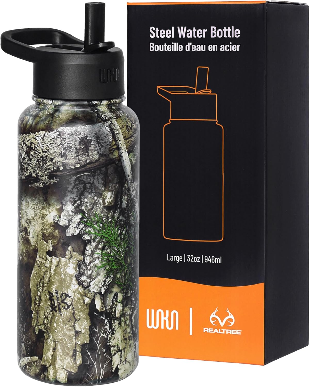 Wildkin Realtree APX 32oz Kids Water Bottle for Hydration
