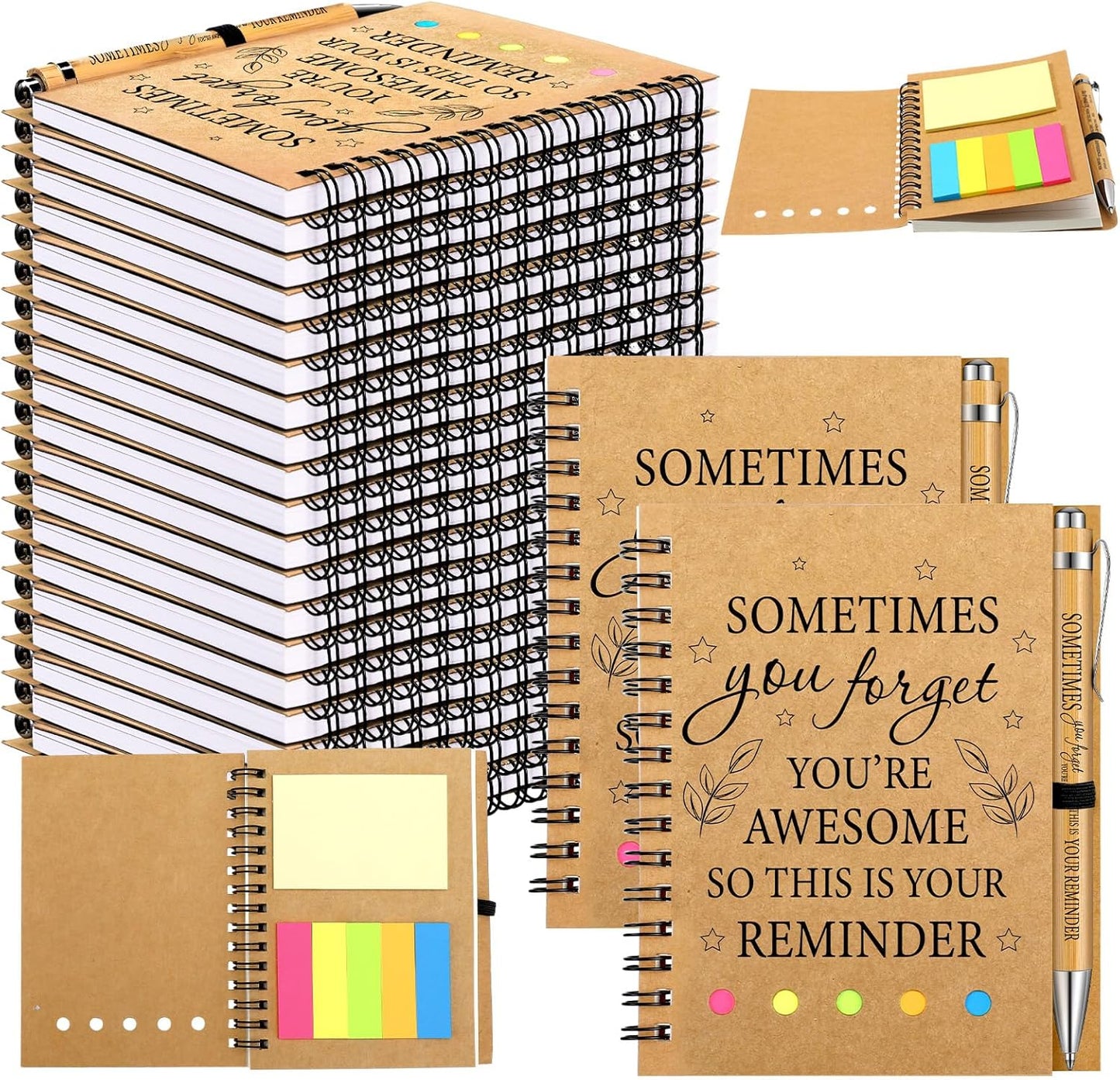 Yeaqee 100 Pcs Inspirational Gifts Set for Motivational Use