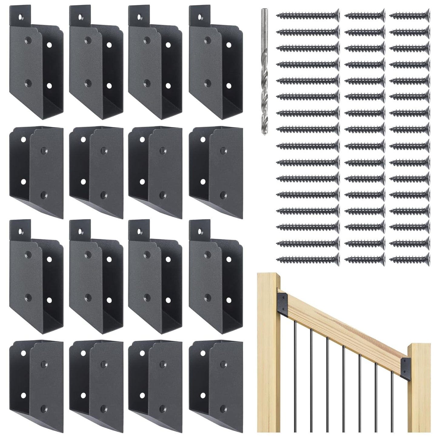 201 Stainless Steel Deck Railing Stair Connectors for Easy Install