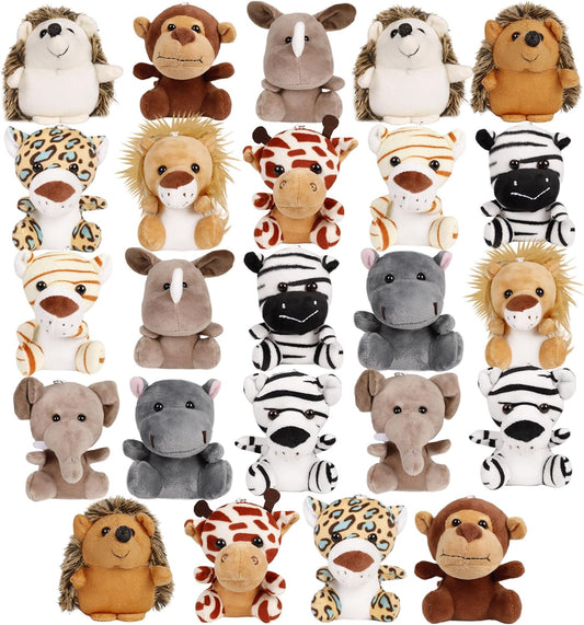 Small Stuffed Animals Bulk - 24 Cute Plushies for Kids