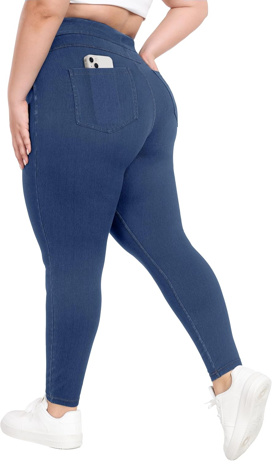 IUGA Stretchy Jeans for Women with Tummy Control and Pockets