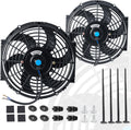 10 Inch Black Universal Electric Radiator Slim Fan 12V 80W - High