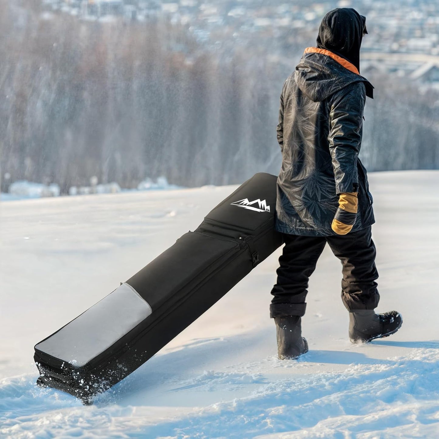 Ultra-Durable Wheeled Ski Bag by LEDKINGDOMUS