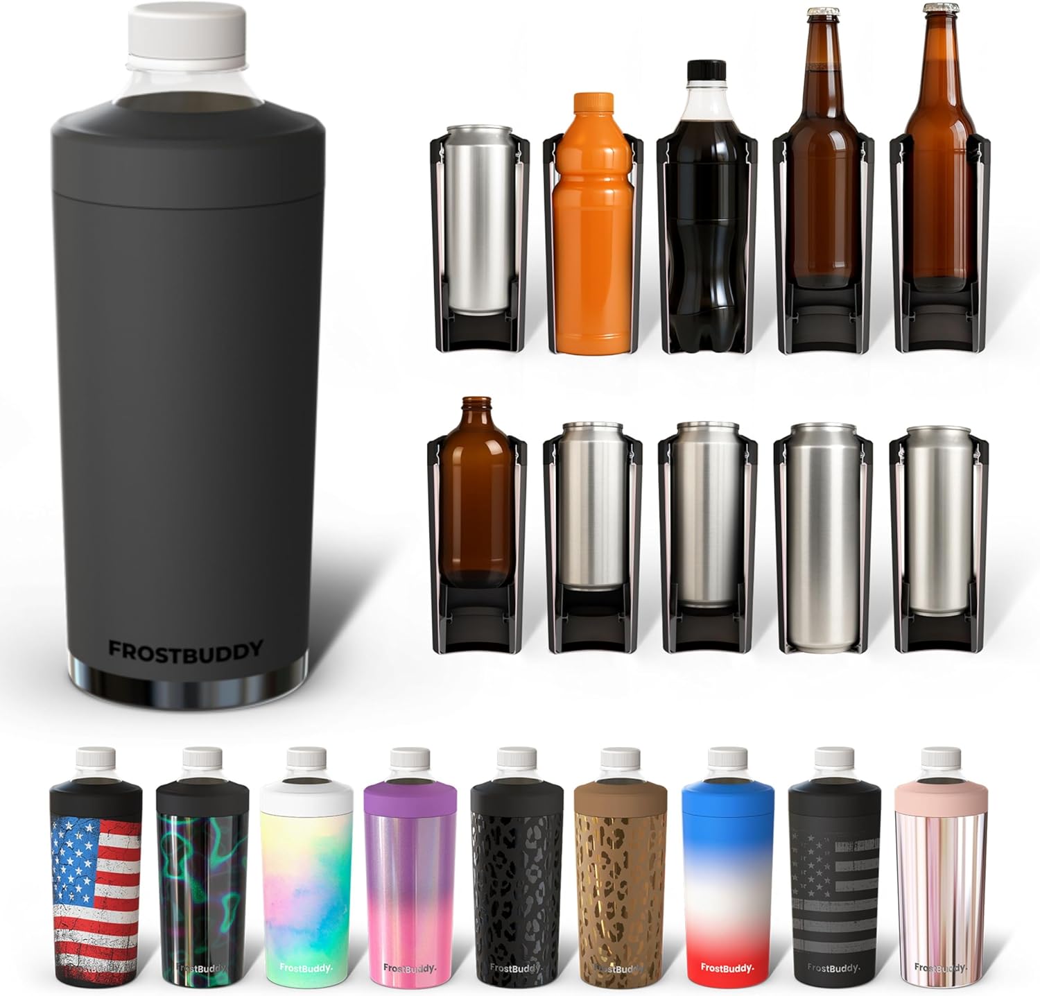 Universal Buddy XL Can Cooler - Keep Drinks Chilled for Hours