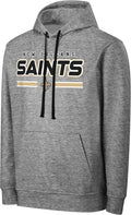 FOCO NFL Men's Officially Licensed Gray Team Color Wordmark Hoodie