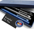 MESMOS 3pk Luxury Metal Ballpoint Pens - Smooth German Ink, Gift Set