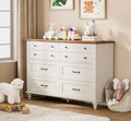 WAMPAT Kids Dresser for Nursery with 8 Drawers - Wide 54in Storage