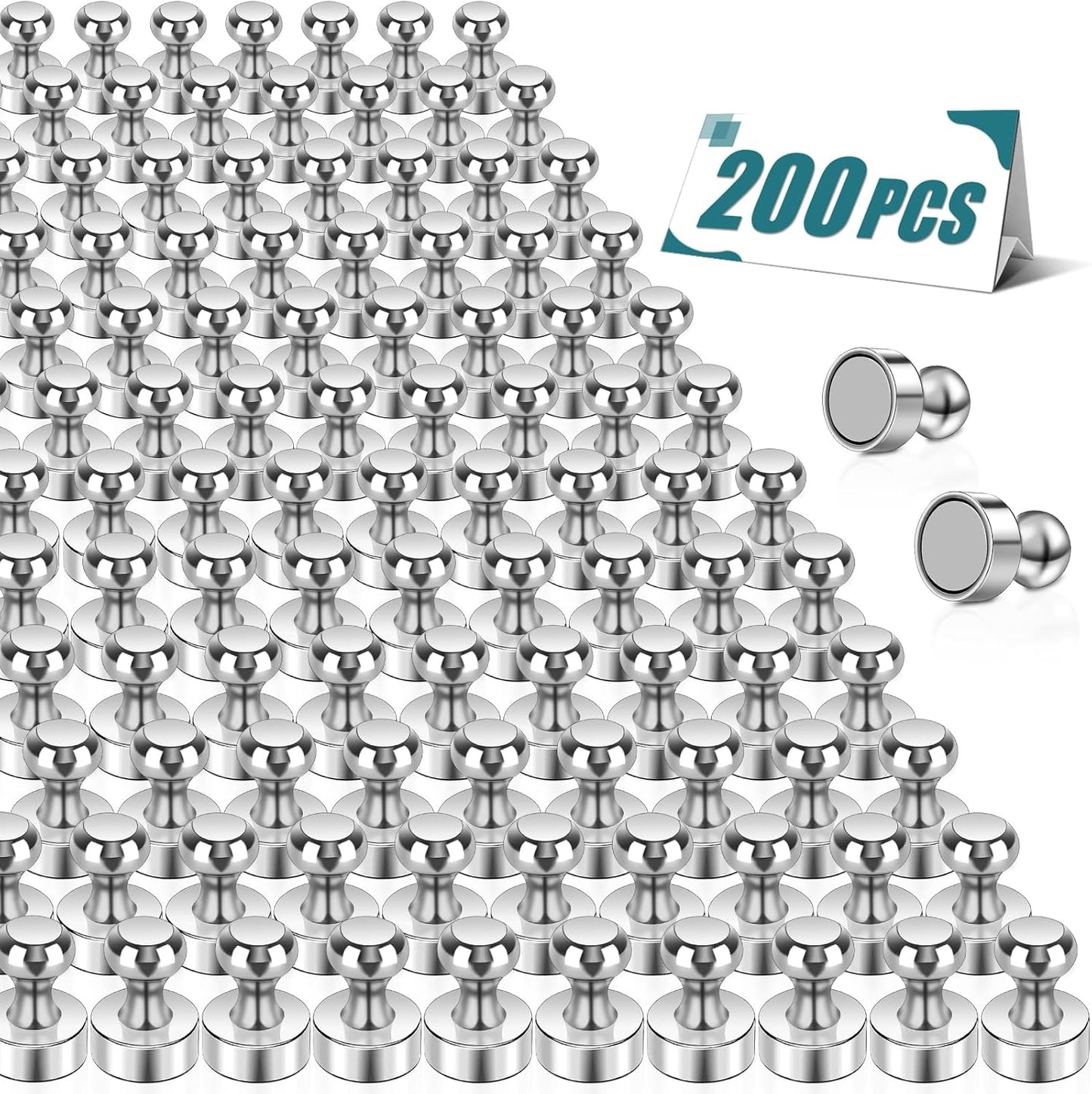 200 Pcs Neodymium Fridge Magnets for Home and Office Use