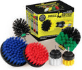 Variety Multi-Pack Drill Brush Attachments for Cleaning - Versatile