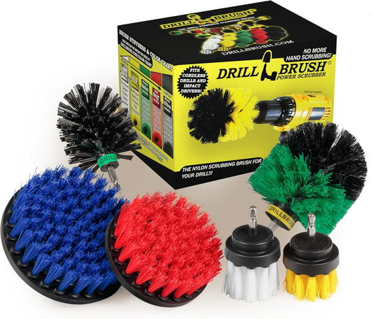 Variety Multi-Pack Drill Brush Attachments for Effective Cleaning