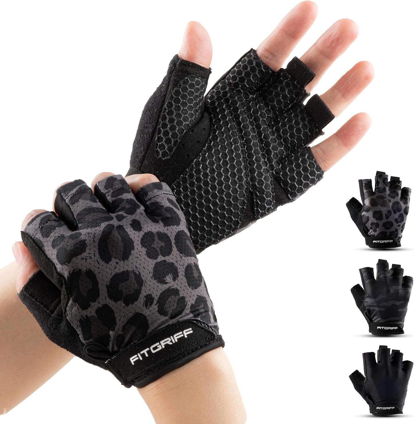 Fitgriff Padded Workout Gloves - Full Palm Protection