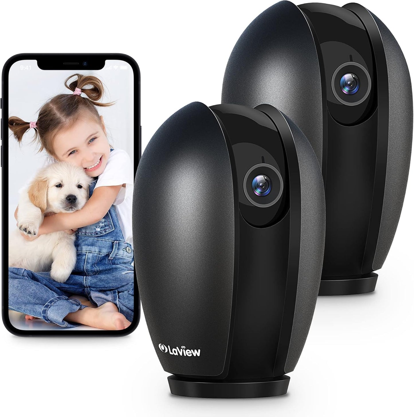 LaView Security Cameras 2k with Color Night Vision for Home