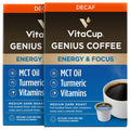 Decaf Genius Keto Coffee Pods with MCT Oil and Vitamins - Focus Blend