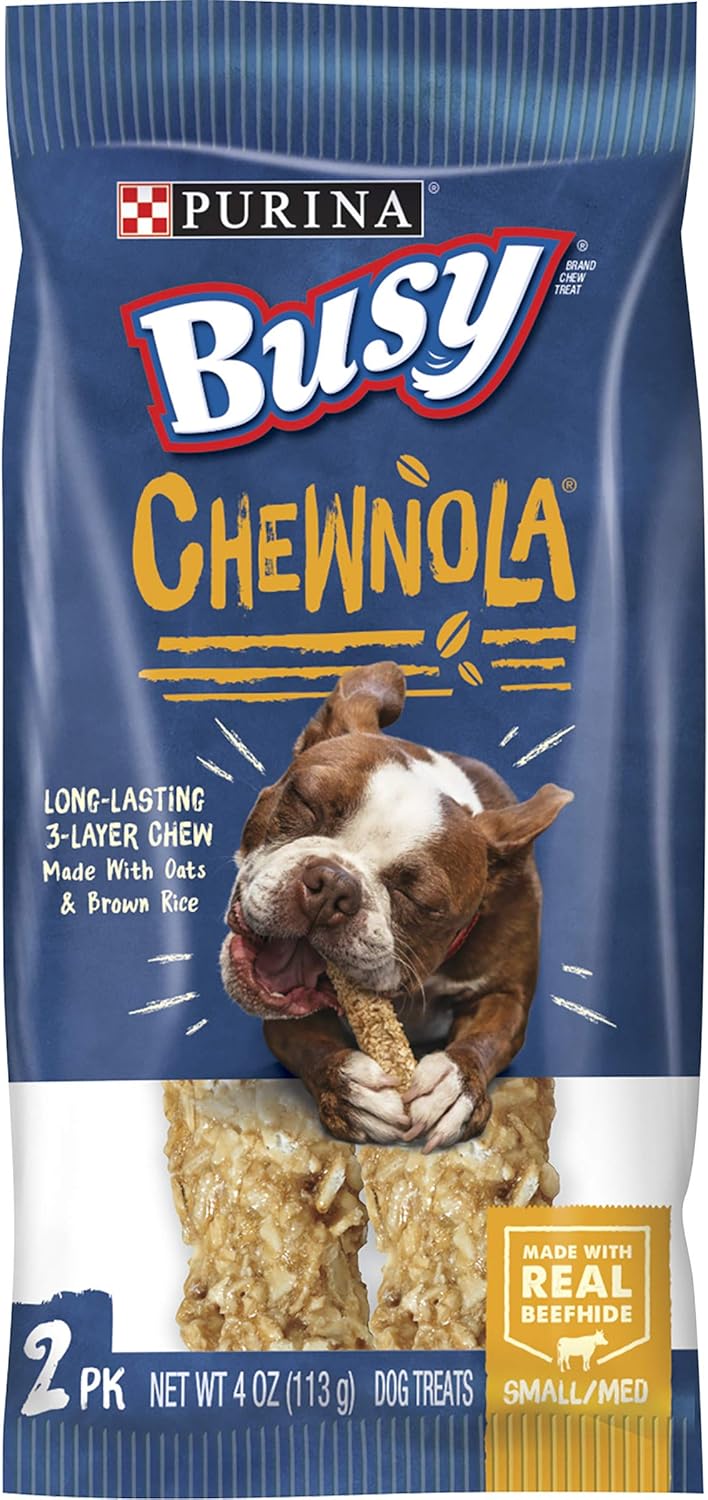 Purina Busy Rawhide Small/Medium Dog Bones with Oats & Rice
