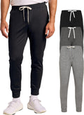 Mens Joggers Sweatpants with Pockets - Breathable 4-Way Stretch