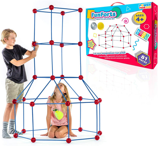 Build Epic Forts with 81-Piece Kids Tent Kit