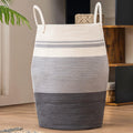105L Extra Large Woven Laundry Hamper Basket with Heavy Duty Handles