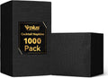 Black Cocktail Napkins 1000 Pack - Thick 3-Ply Beverage Napkins