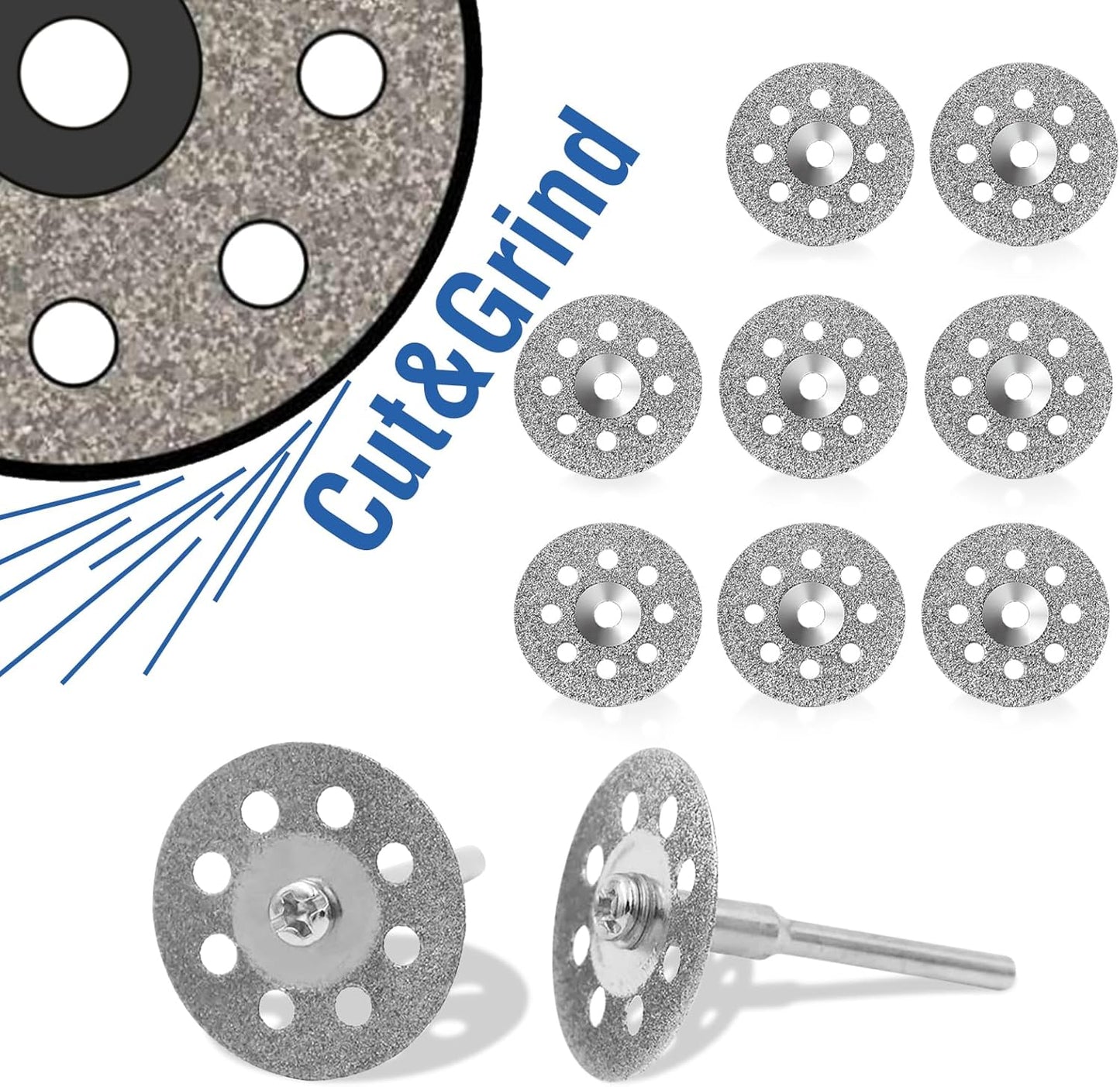 Diamond Cutting Wheel Set - Precision Blades for Dremel