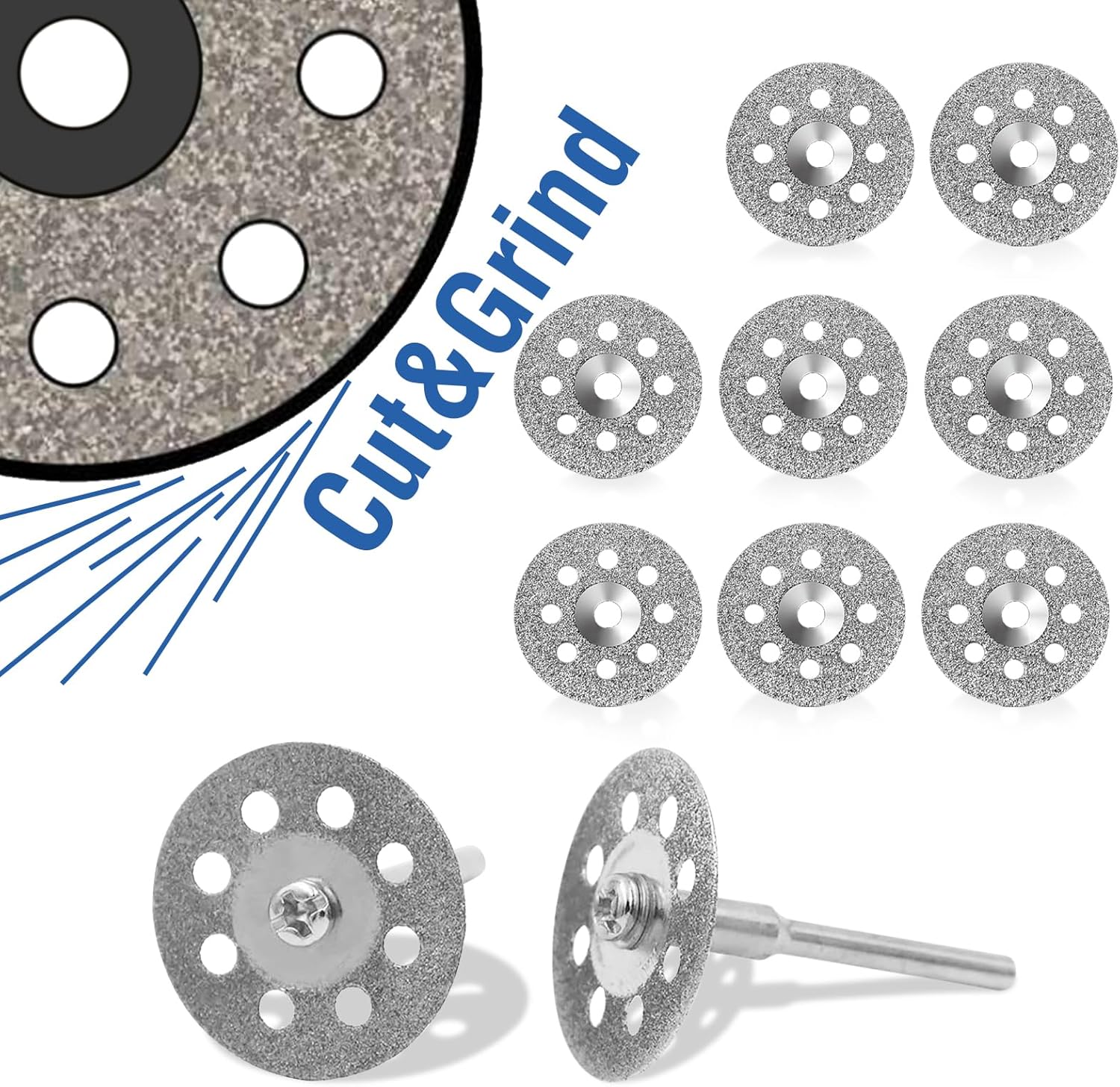 Diamond Cutting Wheel Set - Precision Blades for Dremel