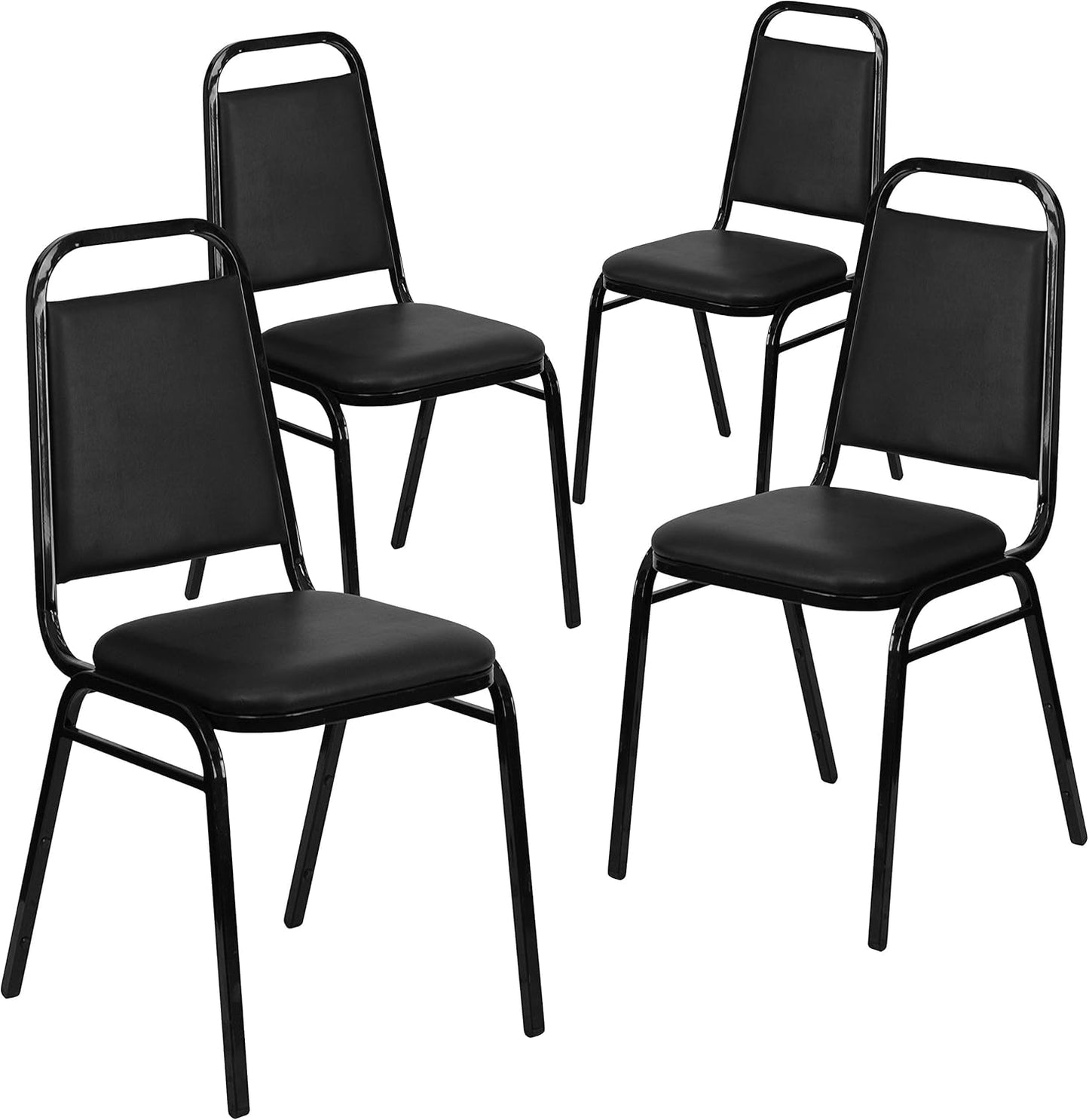 Hercules Series Trapezoidal Back Stacking Banquet Chair Set