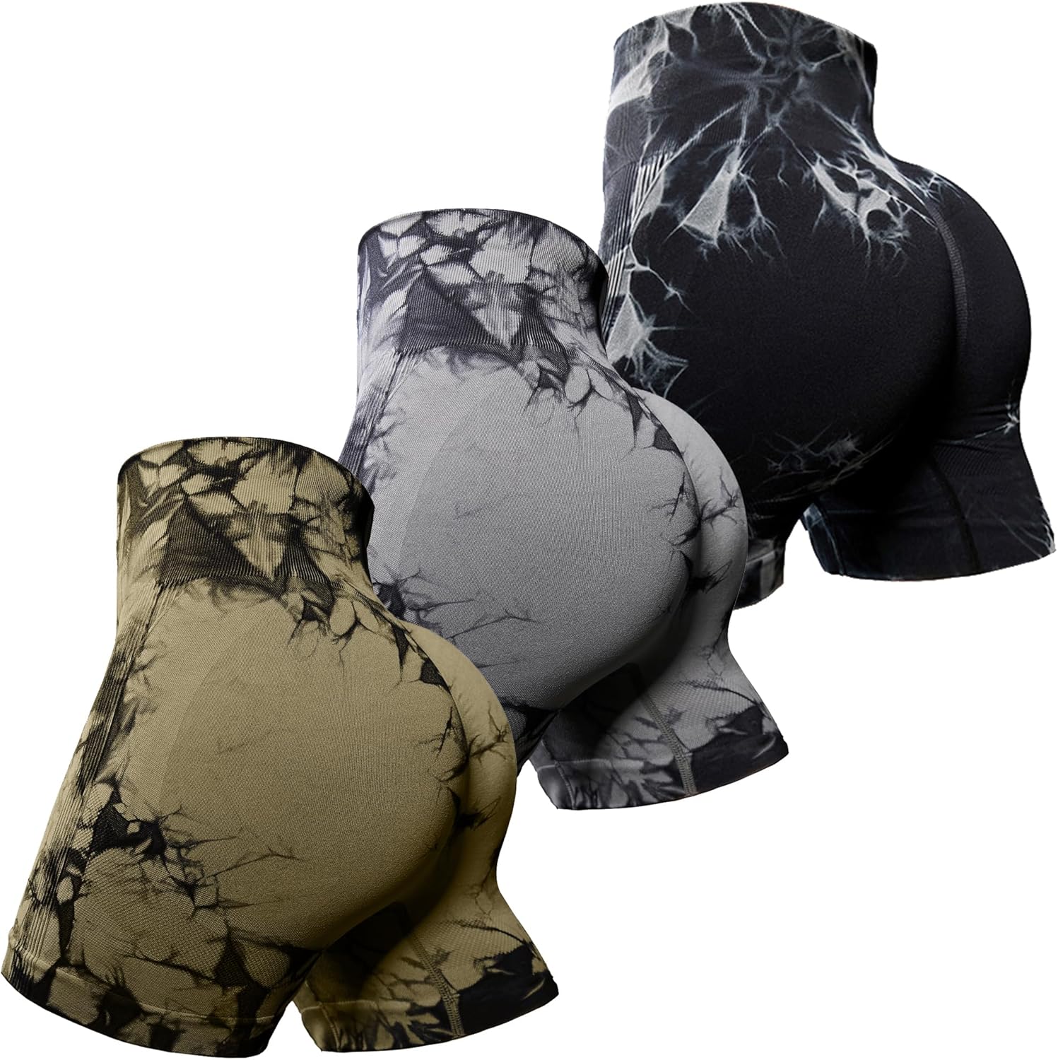 OVESPORT Workout Shorts for Women with Scrunch Butt Lifting Design