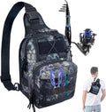Fishing Tackle Backpack Small Sling Pack - Lightweight Waterproof