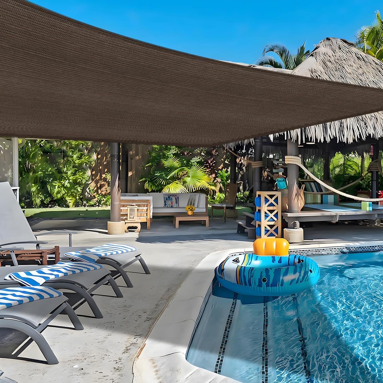 COOLBOYS 16ft x 20ft Sun Shade Sail for Outdoor Patio and Garden