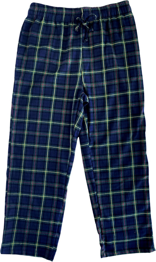 Men Women Unisex Plaid Flannel Pajama Pants for Comfort and Style