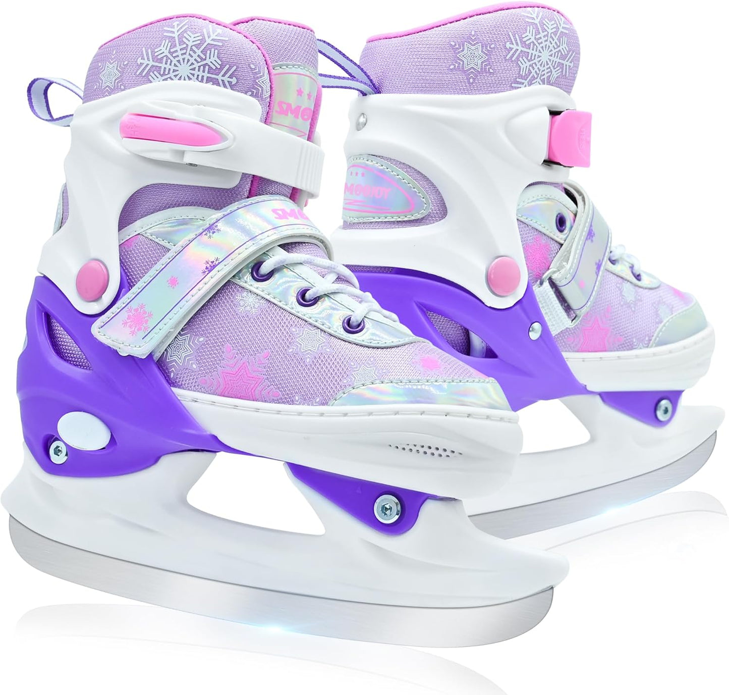Adjustable Kids Ice Skates for Girls Boys - Perfect for Beginners