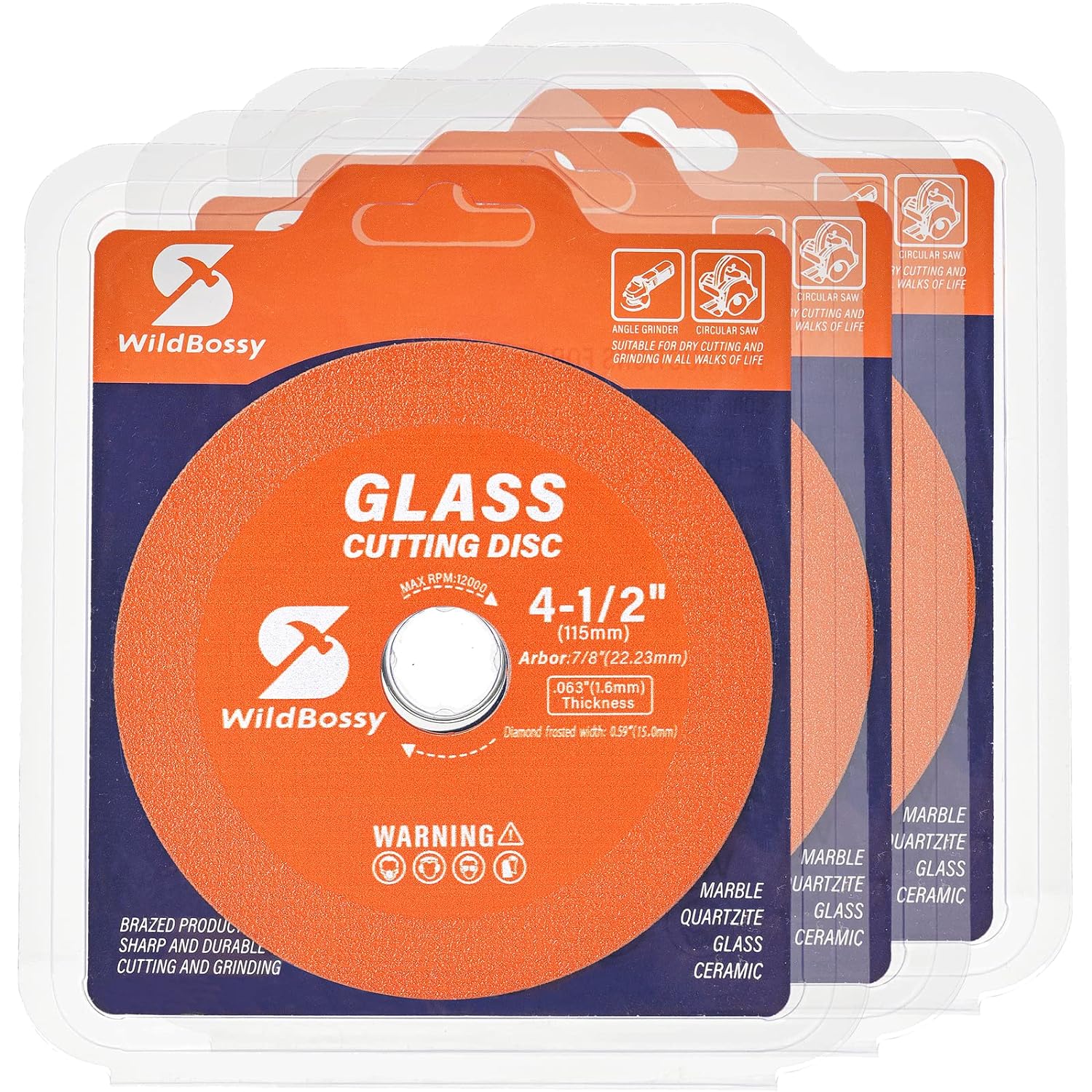 Ultra-Thin Diamond Glass Cutting Disc Set - Precision Cuts for Glass & More - WildBossy