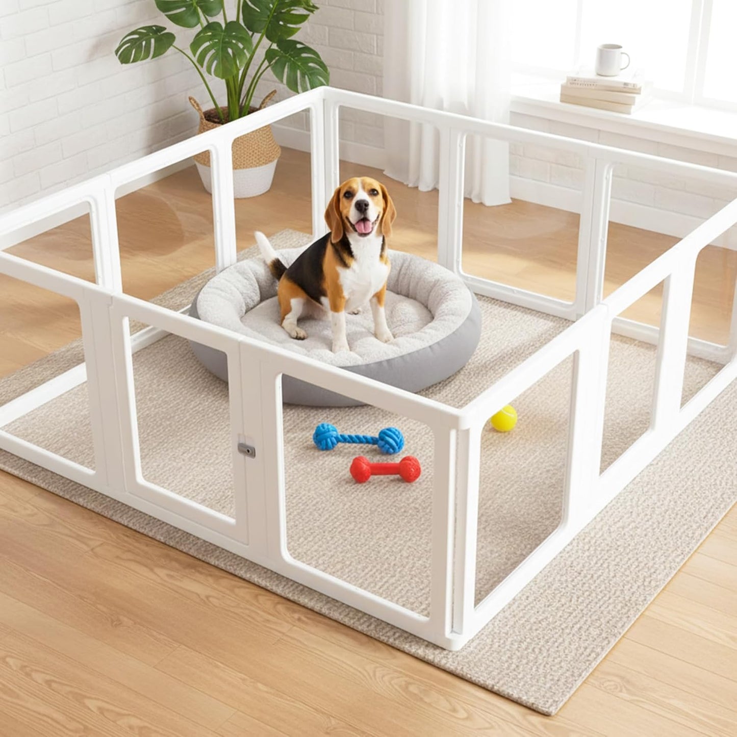 Citylife Dog Playpen with Door for Indoor and Outdoor Use
