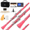 B Flat Clarinet for Beginner - Complete Student Kit (Pink)