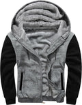 MACHLAB Men's Fleece Hoodie Jacket for Winter Workouts and Comfort