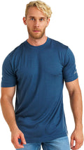 Merino Wool T-Shirt Mens - Lightweight Breathable Base Layer Layers