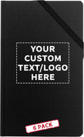 Hardcover Journals with Corner Band Pack - 6 Medium Notebooks