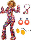 60s 70s Disco Outfit Women Costume Accessories for Retro Parties