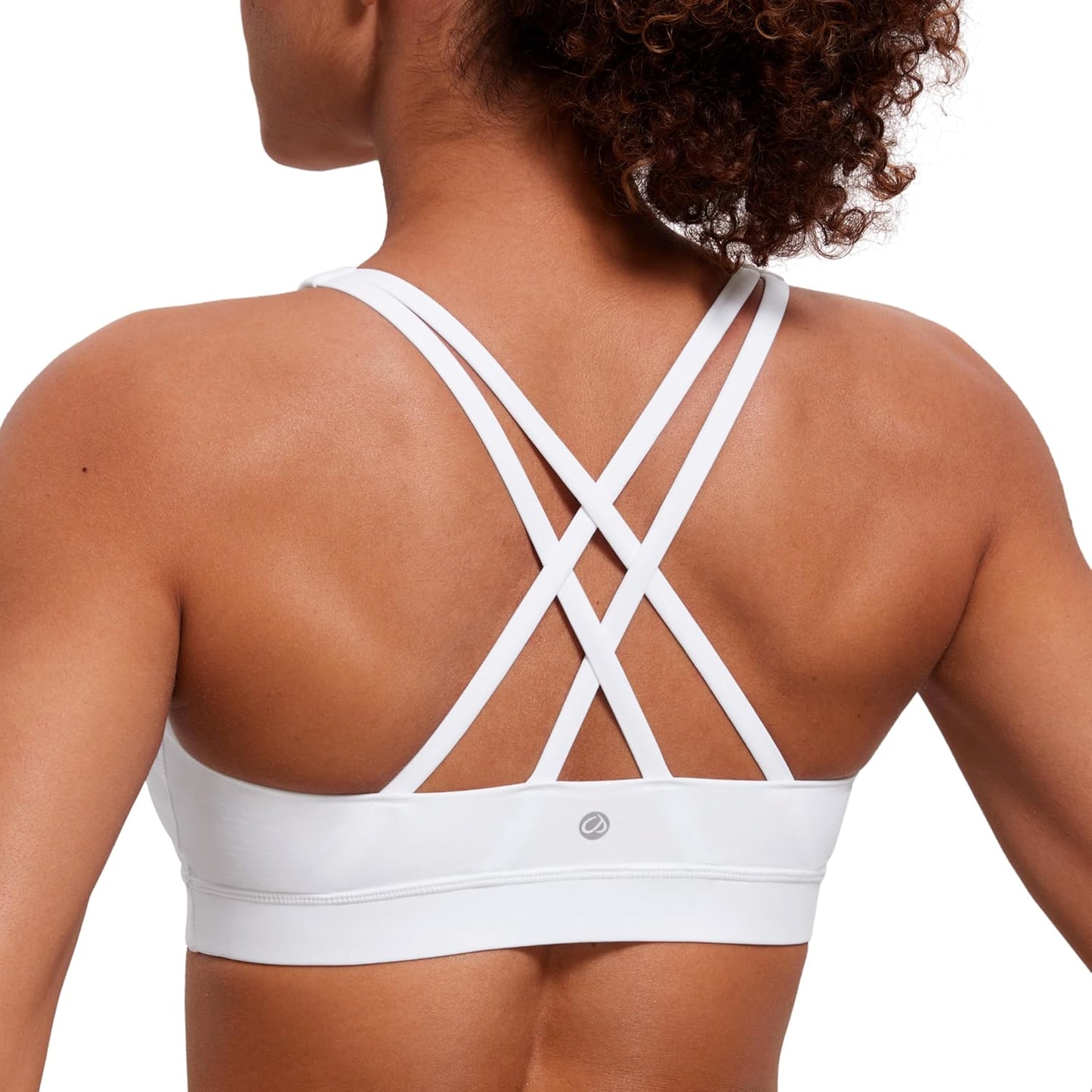 CRZ YOGA Strappy Padded Sports Bra - Supportive & Stylish