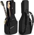CAHAYA Dual Guitar Gig Bag - Protects 2 Guitars - Fits ST, TELE & LP - Black