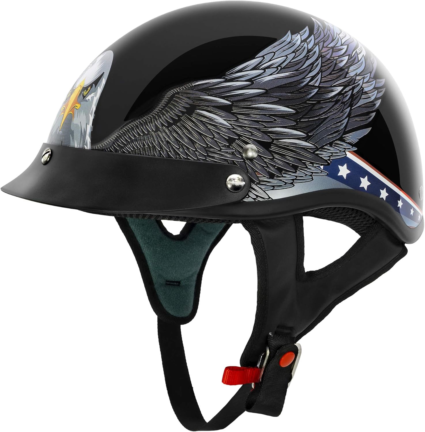 VCAN Cruiser Solid Half Face Motorcycle Helmet for Safety and Comfort