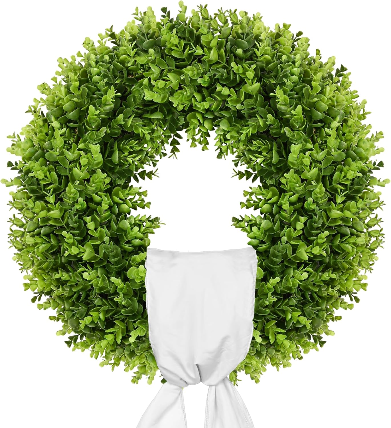 20-Inch Boxwood Wreath for All Year Round Decor and Style