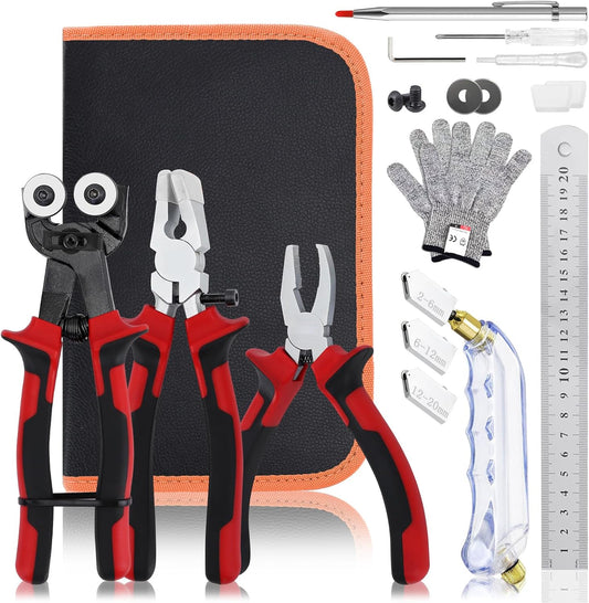 YOTINO Glass Cutters Tools Set for Stained Glass and Tiles
