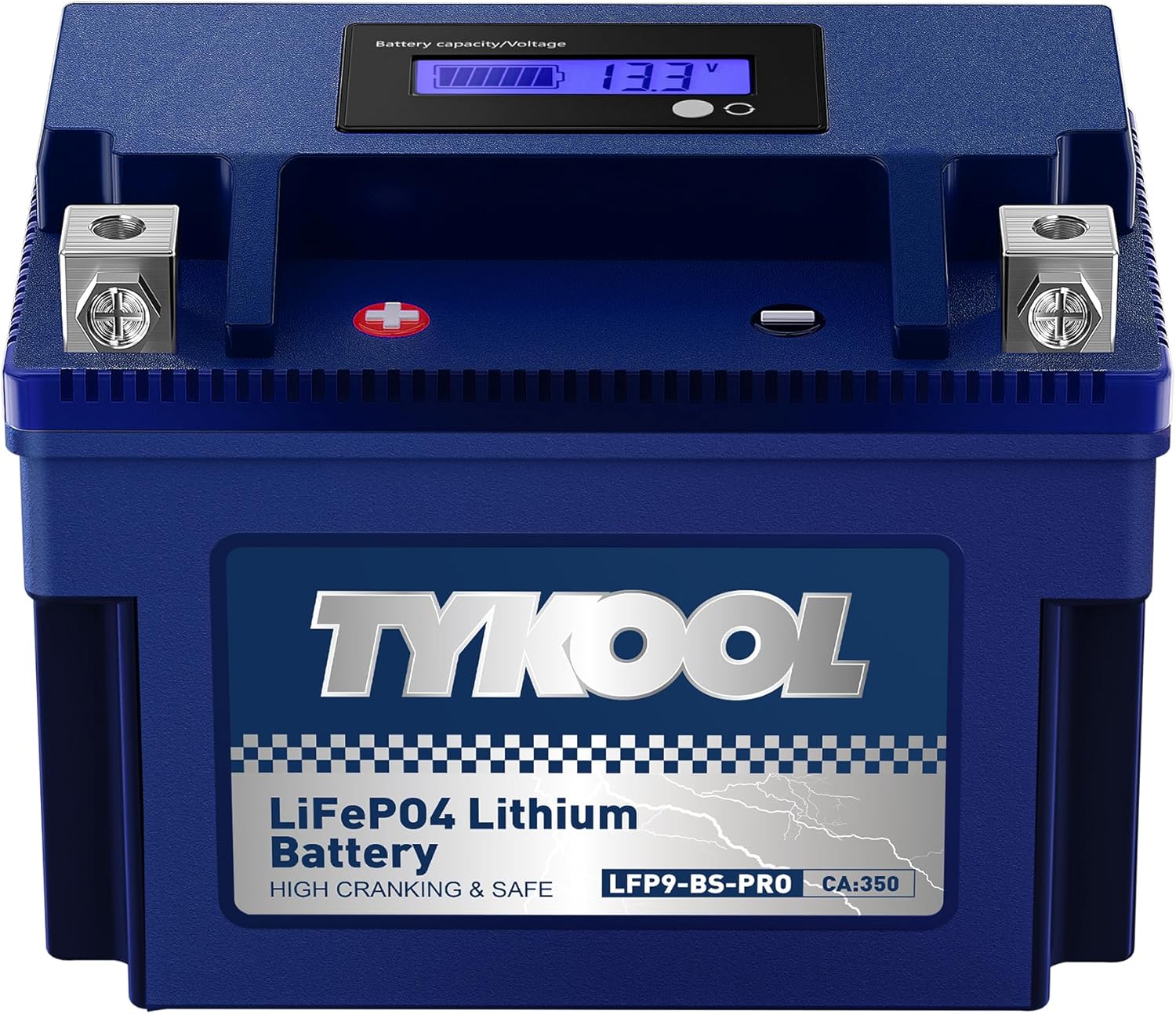 TYKOOL YTX9-BS-PRO Lithium Motorcycle Battery with 300 CCA