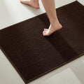 Bathroom Rugs Non Slip Washable 24x36 Brown - Quick Dry Comfort