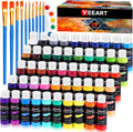 50 Color Acrylic Paint Set 2oz Bottles - Complete Artist Kit