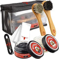 RED MOOSE Full Leather Shoe Polish Kit - Travel Shine Set
